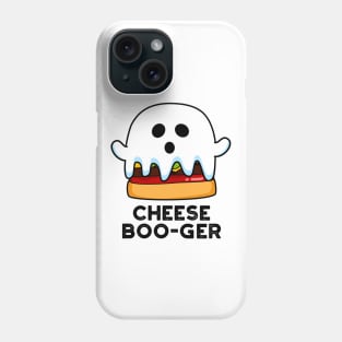 Cheese Boo-ger Cute Halloween Ghost Cheeseburger Pun Phone Case