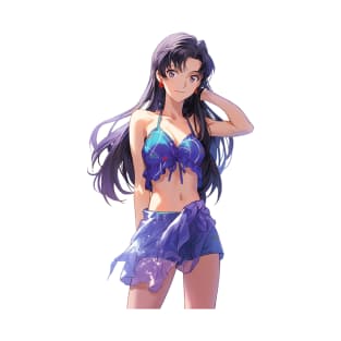 Misato Katsuragi Neon Genesis Evangelion Swimsuit T-Shirt