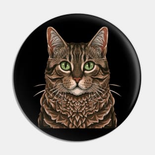 Cat Zoning Out Pin