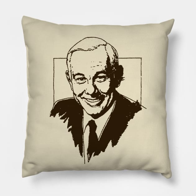 Johnny Carson Pillow by DankFutura