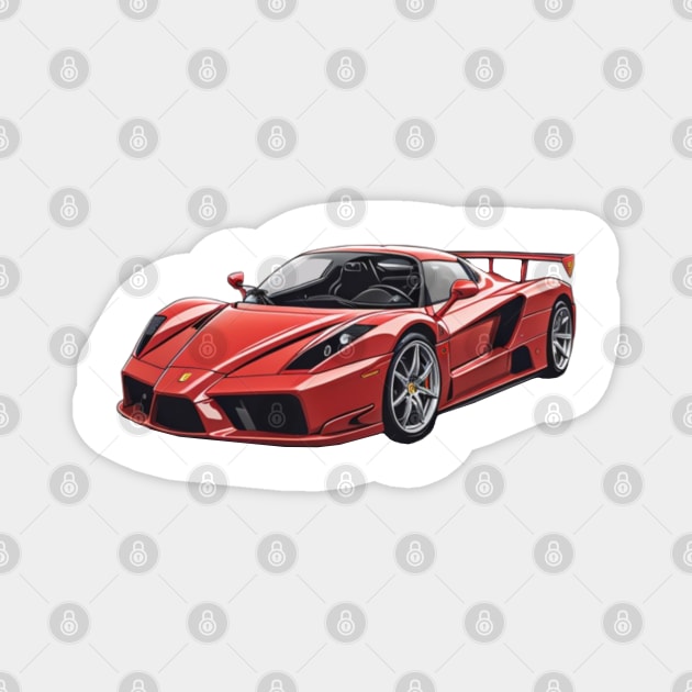 Ferrari Enzo victor art Magnet by Auto-apparel