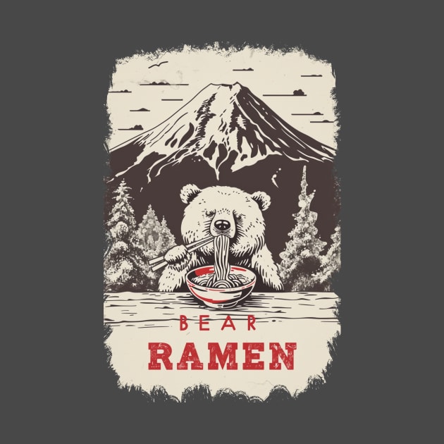 Mountain Ramen Bear A Delight for Ramen Fans! by Beni-Shoga-Ink