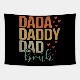 Dada Daddy Dad Bruh Awesome Like My Daughter Father's Day Tapestry