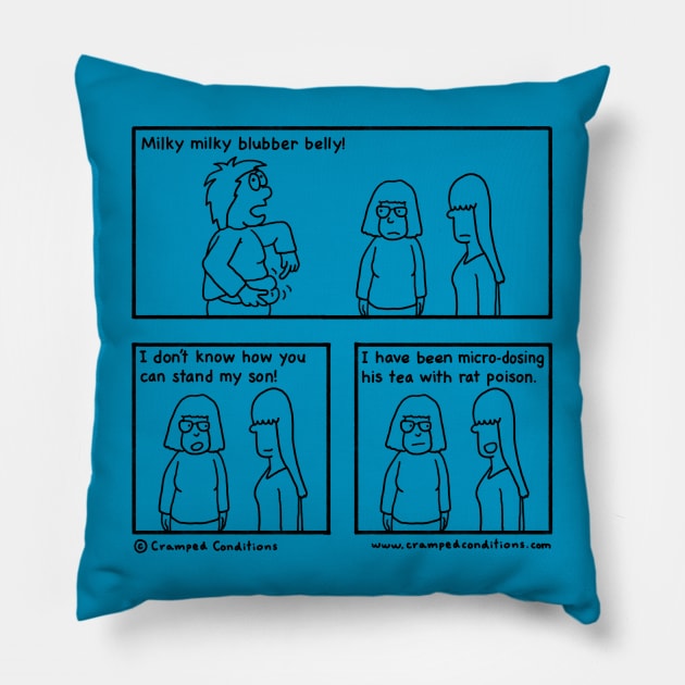 Rat poison Pillow by crampedconditions