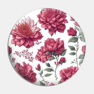 Pink flowers pattern Pin