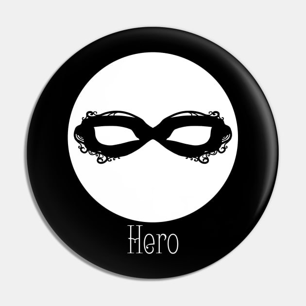 White Masque - Hero Pin by Thedustyphoenix