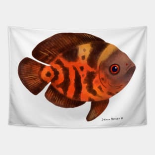 Oscar Cichlid Fish Tapestry