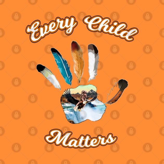 Every child matters. Eagle feather palm by SafSafStore