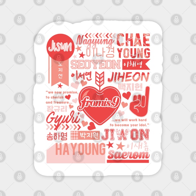 Fromis_9 Collage Magnet by lovelyday