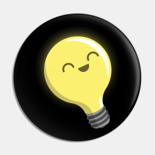 Watt Watt! - Happy Lightbulb Pin