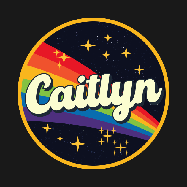 Caitlyn // Rainbow In Space Vintage Style by LMW Art