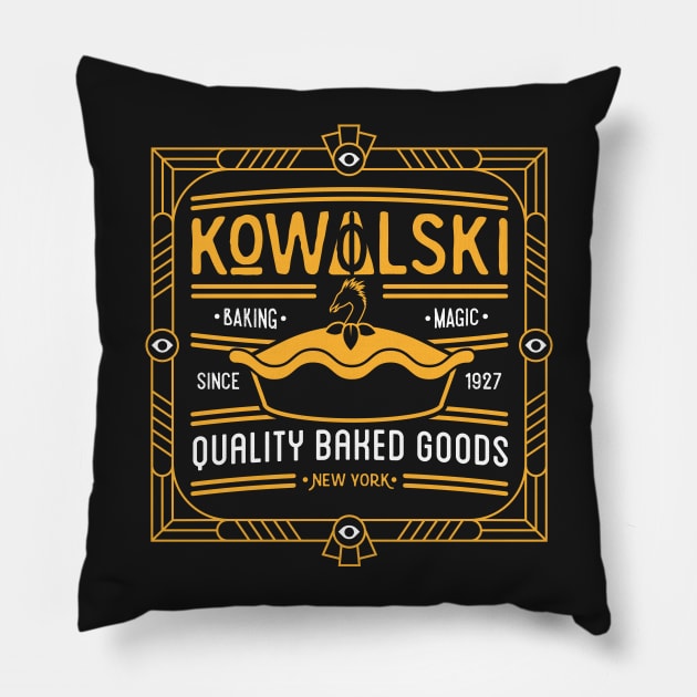 Kowalski Quality Baked Goods Pillow by RetroReview