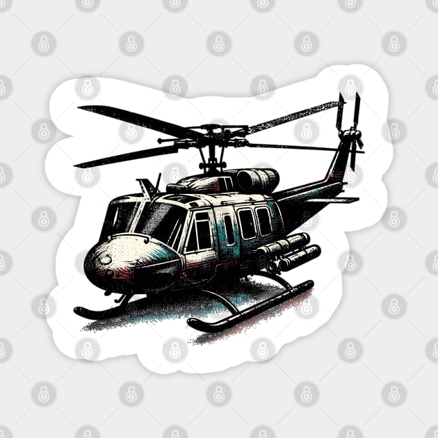 Helicopter Magnet by Vehicles-Art