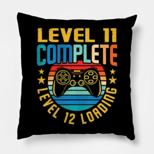 Level 11 Complete Level 12 Loading 11th Birthday Video Gamer Pillow