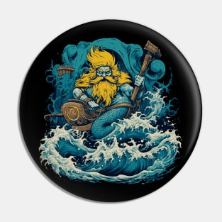 Viking god of the see Njord Pin