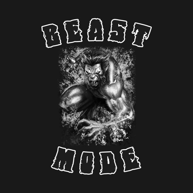 Beast Mode Monochrome by ohshirtdotnet