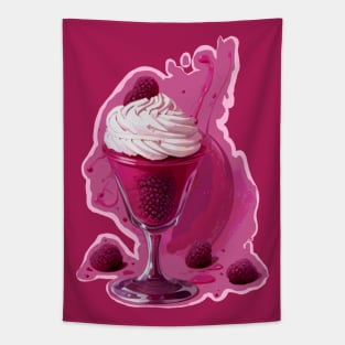 Raspberry sorbet splash Tapestry