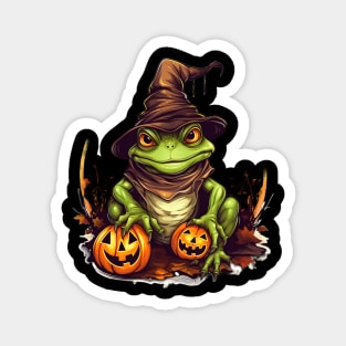 Frog Halloween Spooky Magnet