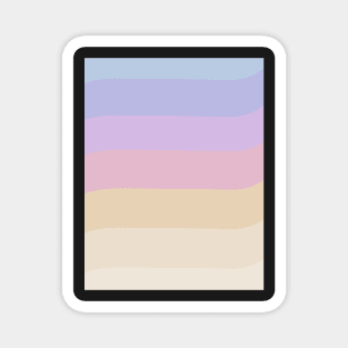 Colors of the sunrise, striped pattern Magnet