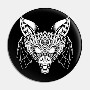 Bat Ornate Pin