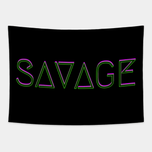 Savage Neon Tapestry