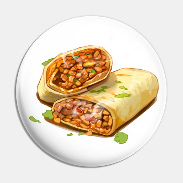 Burrito Pin by felixantosart