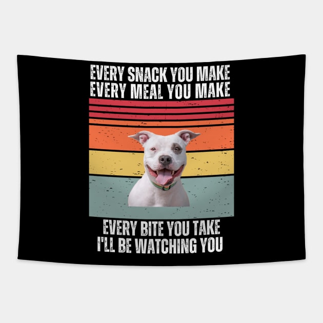 Every Snack You Make, Every Meal You Make, Every Bite You Take, I'll be Watching You Tapestry by Hashed Art