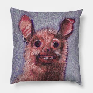 Ugly Rat Portrait Pillow