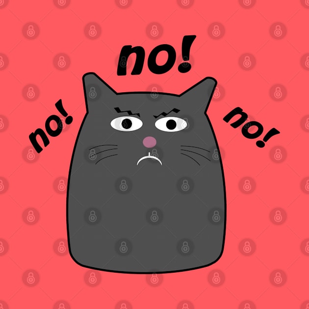 Fun Cat Says No by SandraKC