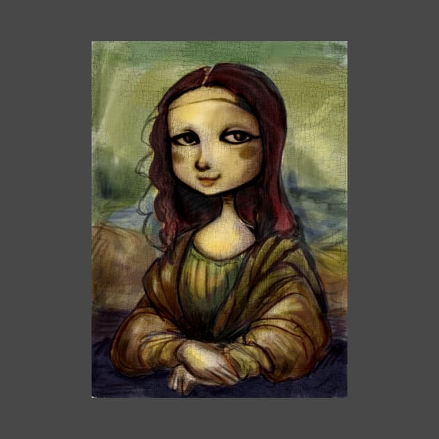 La Joconde : Mona Lisa, Cartoony. by Kornichon