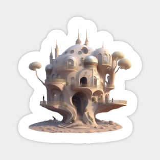 Parnassus Palace Fantasy Tree House Magnet