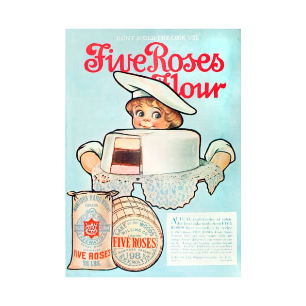 Five Roses Flour Ad by WAITE-SMITH VINTAGE ART