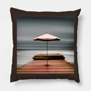 Minimalist Beach Landscape Pillow