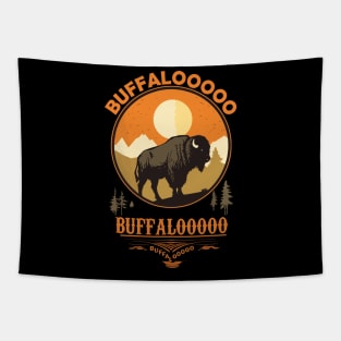 Lucky Buffalo Buffalooooo Buffalogo Design Tapestry