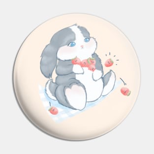 Strawberry Bunny Pin