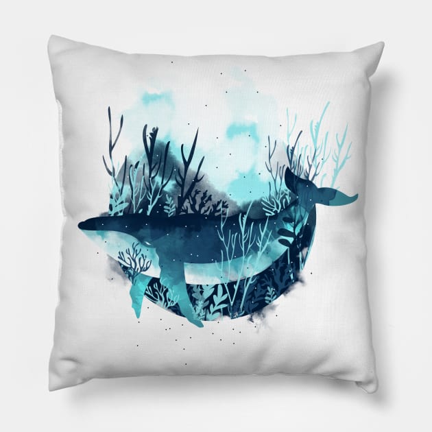 Free Whale Pillow by IlonaHibernis