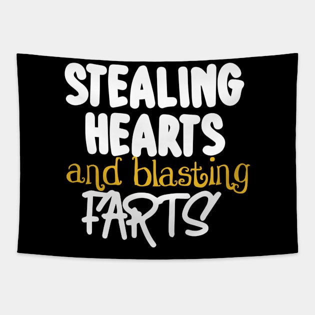 Stealing Hearts & Blasting Farts Tapestry by pako-valor