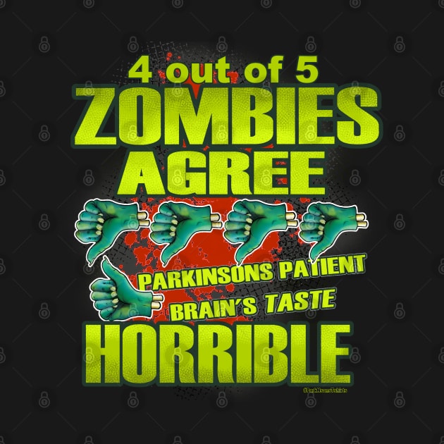 Four out of fives zombies agree Parkie brains taste horrible by SteveW50