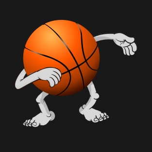 Funny dabbing basketball ball T-Shirt
