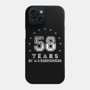 Vintage 58 years of awesomeness Phone Case