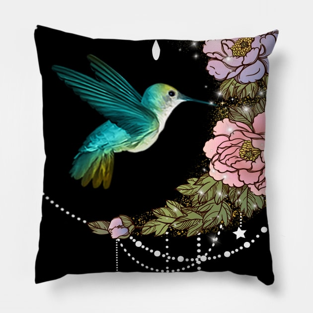 Cute Humming Bird Crown Costume Gift Pillow by Pretr=ty