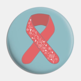 Cancer Ribbon icon Pin