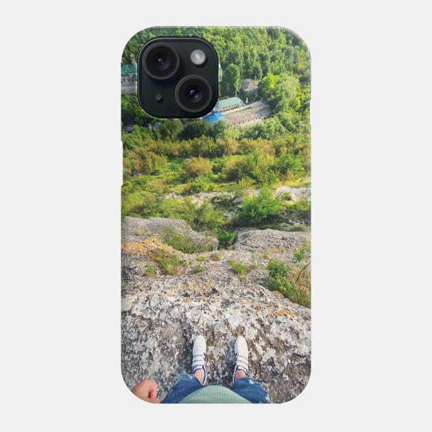 hiker view upside down Phone Case by psychoshadow