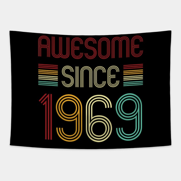 Vintage Awesome Since 1969 Tapestry by Che Tam CHIPS