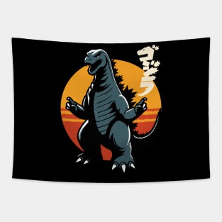 Godzilla Minus One Fanart Tapestry