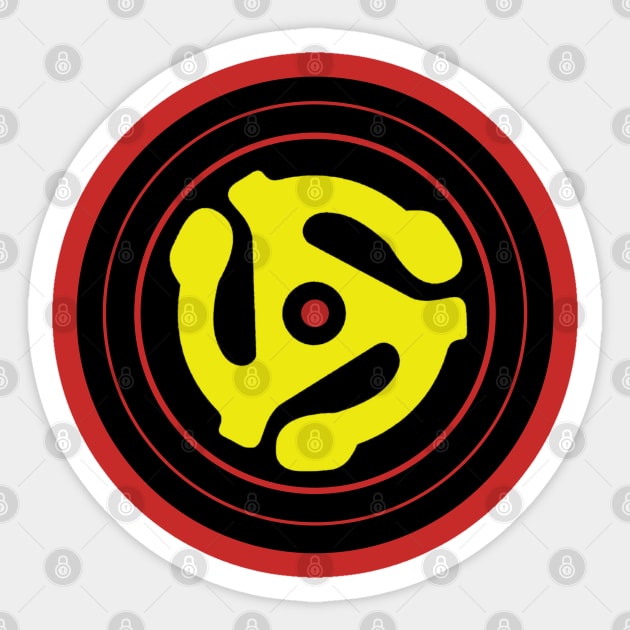 .45 RPM Vinyl Adapter - 45 - Sticker | TeePublic