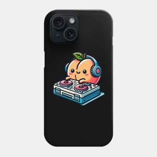 Cute Kawaii Peach DJ Phone Case