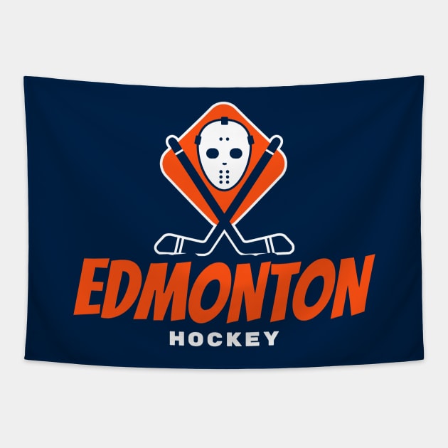 Edmonton oilers hockey Tapestry by BVHstudio