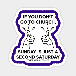 Second Saturday | Purple Items Magnet