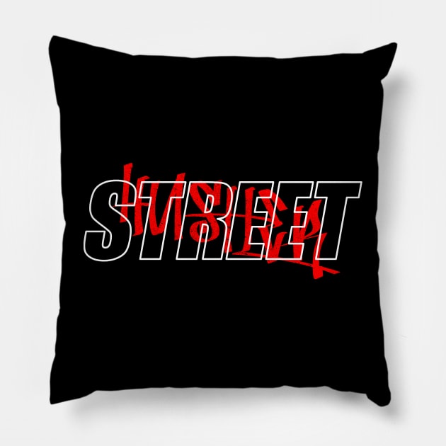 STREET HUSLTER Pillow by azified